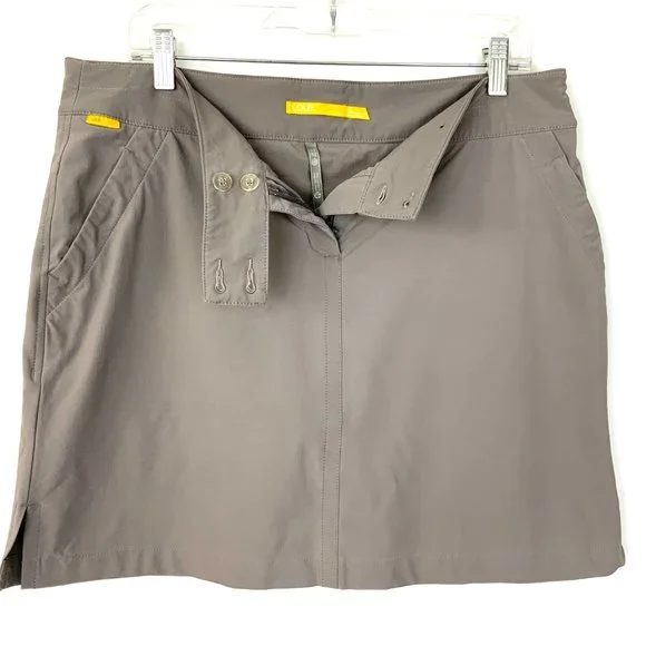 LOLE Cassyope Activewear Golf Skort Taupe Gray Sz 12 - Picture 14 of 16